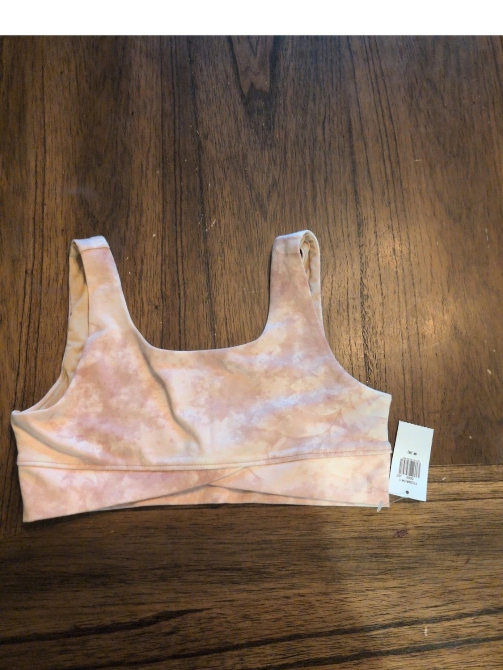 Old Navy Peach & Cream Tie-Dye Sports Bralette